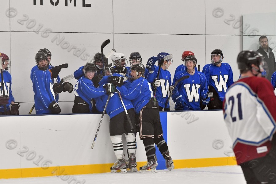 Wheaton College Men\'s Ice Hockey vs Middlesex Community College. - Photo By: KEITH NORDSTROM